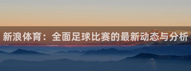 新浪体育：全面足球比赛的最新动态与分析